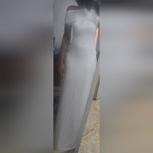 Elegant One Shoulder White Dress